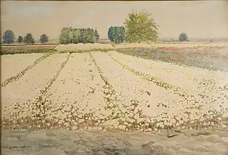 Gryka, akwarela, Wola Rafałowska, 1922, ze zbiorów Muzeum Narodowego w Krakowie, pracownia fotograficzna Muzeum Narodowego w Krakowie