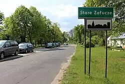 Wjazd do wsi od strony Urszulina