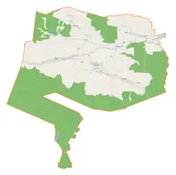 Mapa konturowa gminy Stary Dzików, u góry znajduje się punkt z opisem „Witki”