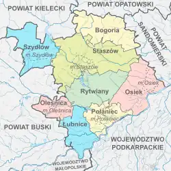 Plan powiatu staszowskiego