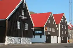 Stare zabudowania w Tvøroyri.