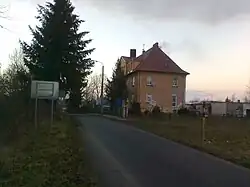 Widok od strony czeskiej (grudzień 2013)