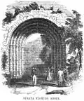 Ilustracja ruin Strata Florida z Illustrated London Reading Book z 1851 roku