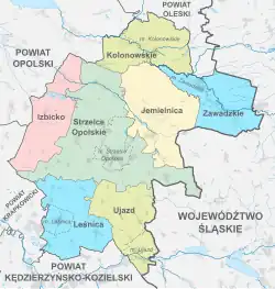 Plan powiatu strzeleckiego