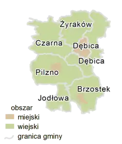 Plan powiatu dębickiego