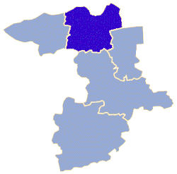 Położenie na mapie powiatu