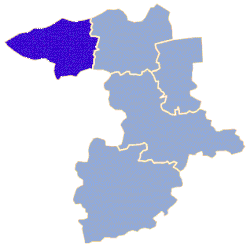 Położenie na mapie powiatu