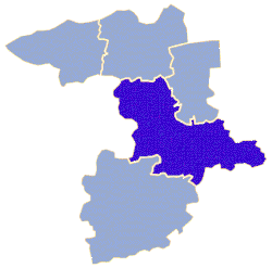 Położenie na mapie powiatu