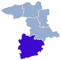 Położenie na mapie powiatu