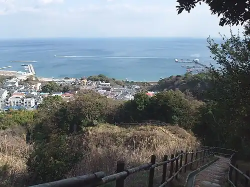 Dzisiejszy widok wąskiego pasa wybrzeża, gdzie rozegrała się bitwa