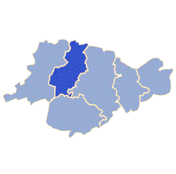 Położenie na mapie powiatu