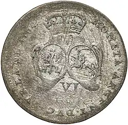 Szóstak (1764) rewers