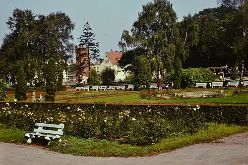 Park Miejski w okolicach zamku (lata 70/80. XX w.)
