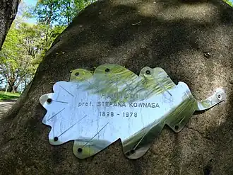 Plakieta upamiętniająca prof. Stefana Kownasa