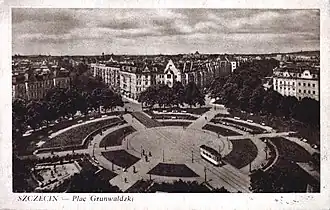 Plac Grunwaldzki, lata 30. XX w.