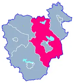 Położenie na mapie powiatu