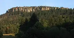 Szczeliniec Wielki od strony czeskiej