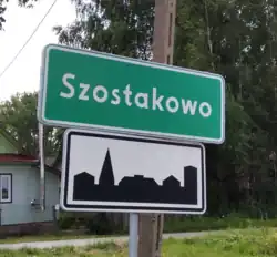 Znak z nazwą miejscowości