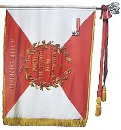 Sztandar przejęty po 5 Pułku Łączności