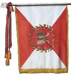 Sztandar przejęty po 5 Pułku Łączności