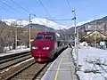 Thalys na stacji Landry en Savoie
