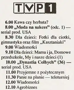 program tv 5 września