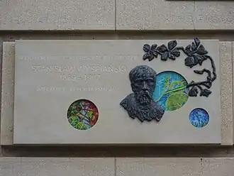 Tablica upamiętniająca Stanisława Wyspiańskiego, 2017