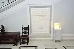 Jedna z tablic upamiętniających wizytę Jana Pawła II