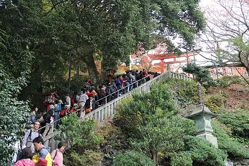 Góra Takao w czasie weekendu