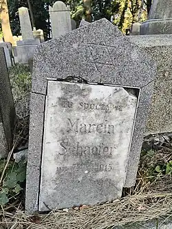 Nagrobek Marcina Schaefera z&nbsp;1916 roku