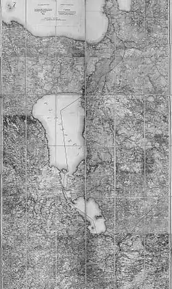 Granica estońsko-rosyjska przyjęta w 1920 roku.