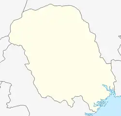 Mapa konturowa Telemarku, u góry nieco na lewo znajduje się owalna plamka nieco zaostrzona i wystająca na lewo w swoim dolnym rogu z opisem „Møsvatn”