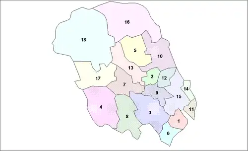 Gminy okręgu Telemark