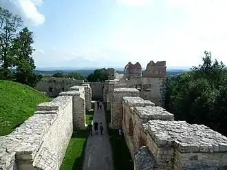 Korytarz wjazdowy i basteja Grunwaldzka