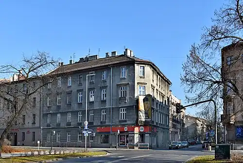 ul. Krowoderska 79.Kamienica, w której mieszkał Wyspiański.