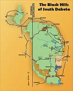 Mapa pasma górskiego