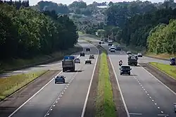 Widok na zachód, w kierunku Castledawson. Zdjęcie wykonano w Ballygrooby, niedaleko Randalstown.