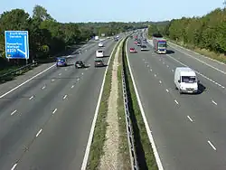 Autostrada M4 w okolicach węzła nr 14