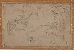 Książę i suplikant. Na podstawie oryginału Soltana Mohammada. Metropolitan Museum of Art