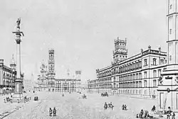 Projekt przebudowy Zamku Królewskiego autorstwa Adama Idźkowskiego (1843)