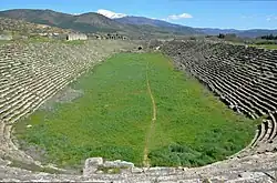 Widok na przestrzeń stadionu