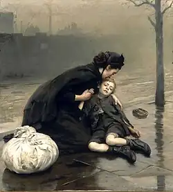 Thomas Kennington, Bezdomność (ang. Homeless), 1890