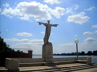 Titanic Memorial, Waszyngton, wyrzeźbiony w 1914, wystawiony w 1931