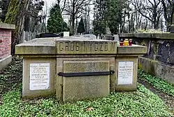 Cmentarz Rakowicki.Grób Walerego Eljasza-Radzikowskiego.