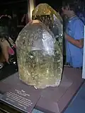 topaz z muzeum historii naturalnej z Minas Gerais w Brazylii