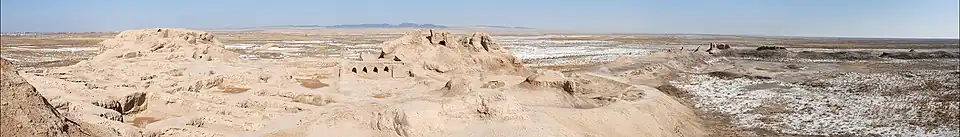 Panorama ruin Toprak-Kala