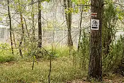 Oznakowanie szlaków rowerowego MTB i pieszego.