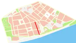 Plan przebiegu ulicy