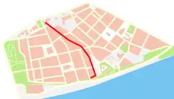 Plan przebiegu ulicy