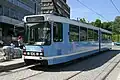 Tramwaj typu SL79-I o numerze bocznym 106